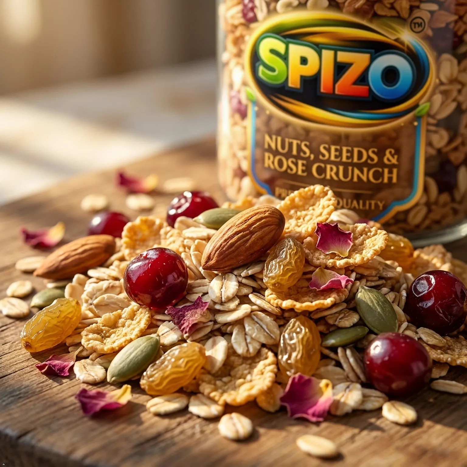 SPIZO Rose jaggery delight muesli jar